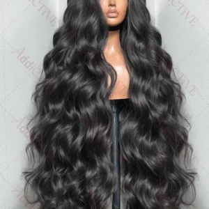 220% 13x6 HD 40 Inches Body Water Wave Transparent Lace Front Human Hair Wigs 13x4 Lace Frontal Wig Brazilian Remy Hair Wig