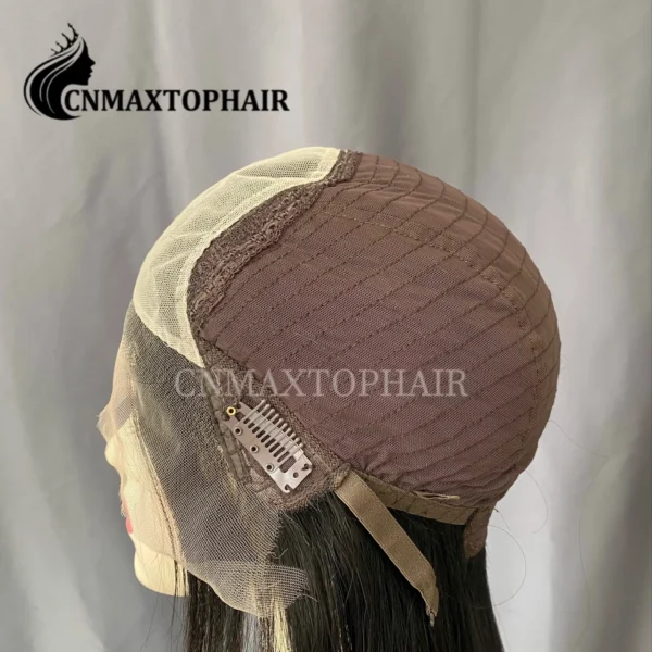 Kosher Wig Factory Popular Color Virgin Human Hair Extra Small Layer Swiss Lace Top Jewish Wig - Image 3