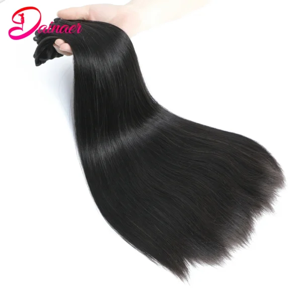 Vietnamese Bone Straight Super Double Drawn Hair Bundles 1/3/4 PCS 12A Virgin Unprocessed Human Hair Bundles Sdd Raw Hair Bundle - Image 3